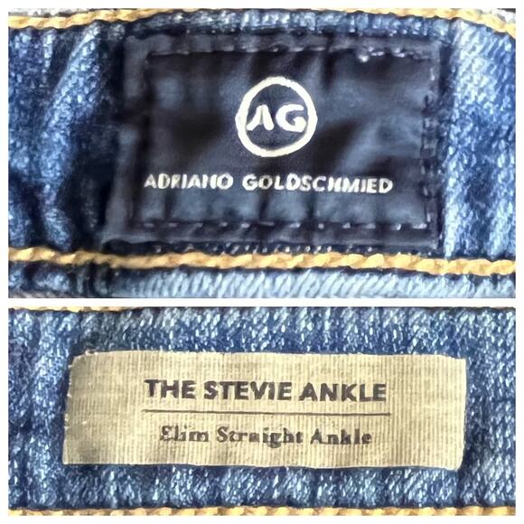 Anthropologie AG Adriano Goldschmied Women's Jeans Stevie Slim Straight Ankle 25 - Picture 6 of 9